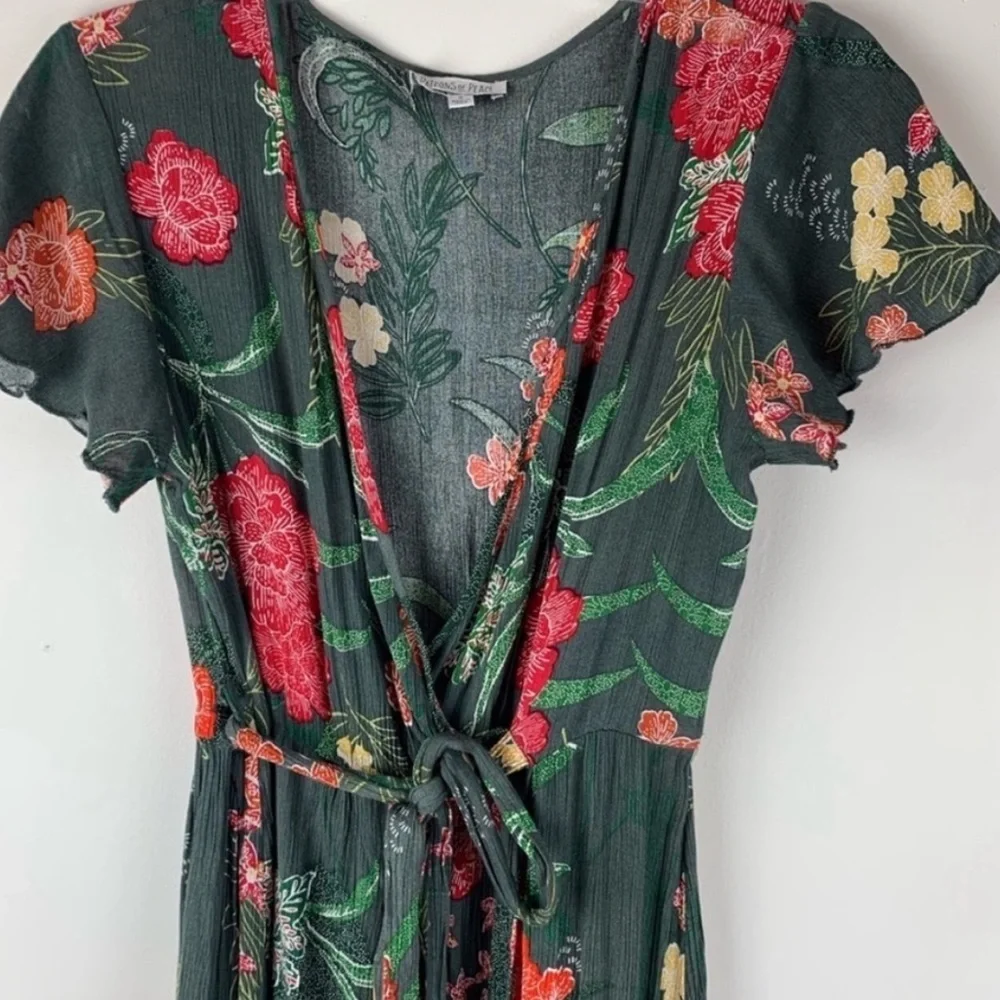 Patrons Of Peace Floral Faux Wrap Maxi Dress - Picture 5 of 9